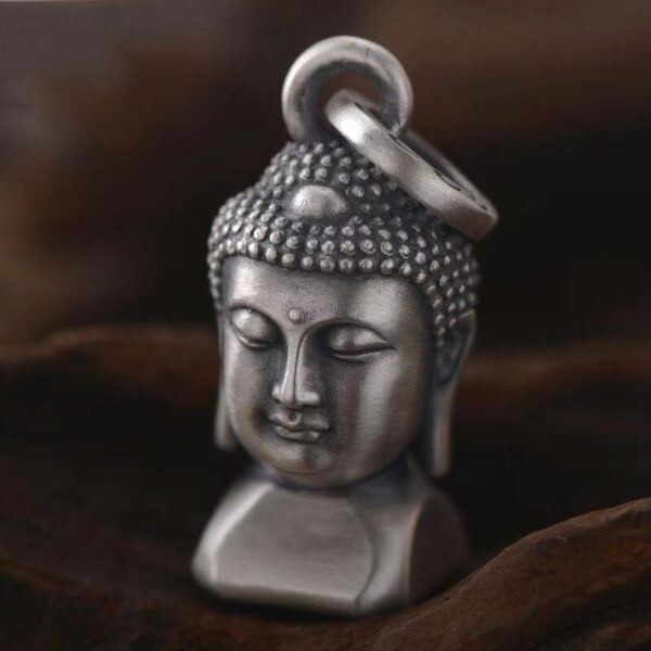 Buddha's head pendant necklace - Health and peace, happiness and good luck