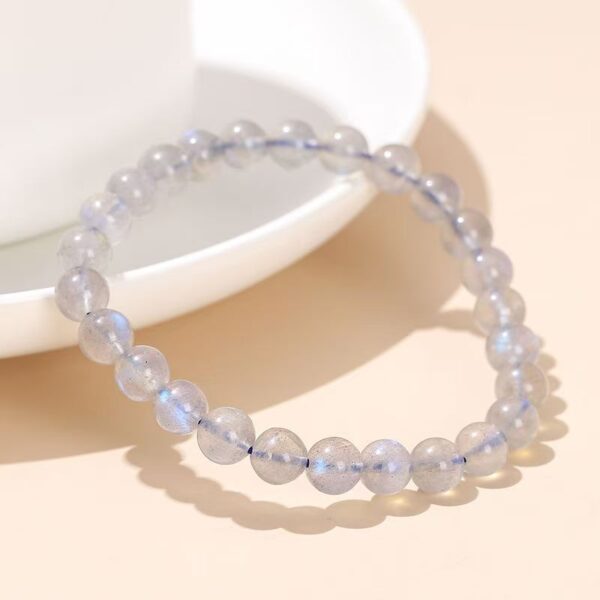 Natural grey Moonstone Bracelet - Purifying soul and health guardian - Image 5