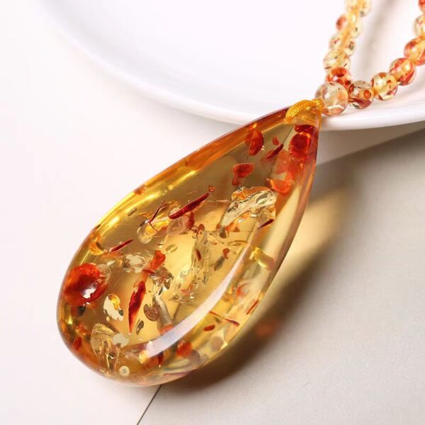 Natural Amber Pendant - a spiritual talisman for fortune and peace - Image 5