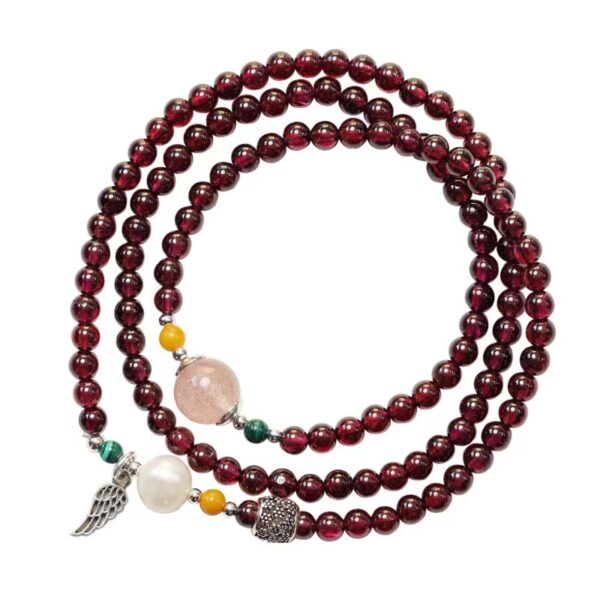 Natural garnet Bracelet - the perfect companion for purifying the mind and balancing energy - Image 6