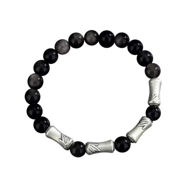 Natural obsidian bracelet Master - wealth, career, family, good luck, happiness and peace - Image 7