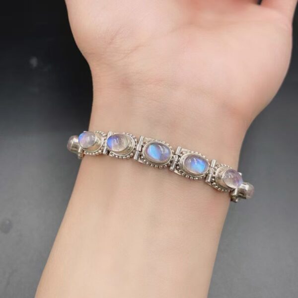 Natural Moonstone Bracelet Bracelet - a guardian gem that enhances memory and energy balance - Image 5