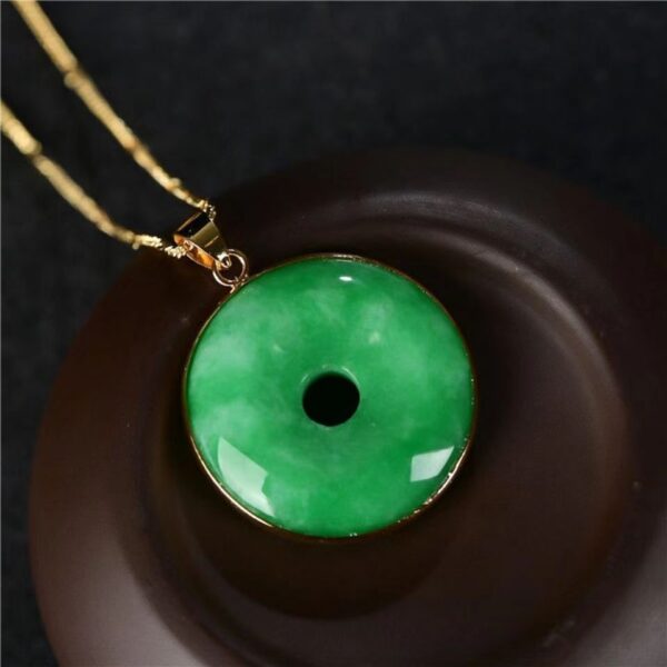 Jade Peace Clasp Lutong Pendant - spiritual amulet that brings peace and good luck - Image 2