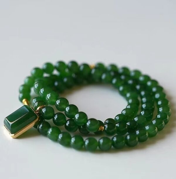 Jade multi-loop bracelet - the source of energy for purifying the mind and stabilizing emotions - Image 5