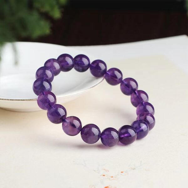 Natural Amethyst Bracelet - a spiritual gem for growing wisdom and improving your studies - Image 2