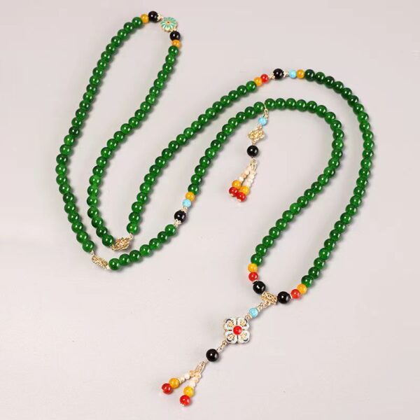 Emerald Necklace - Energy guardian for peace and good luck - Image 3