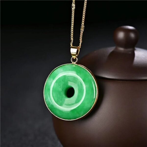 Jade Peace Clasp Lutong Pendant - spiritual amulet that brings peace and good luck - Image 5