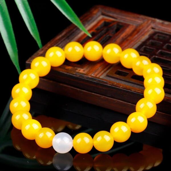 Natural yellow agate bracelet - Amulet for wealth and prosperity - Image 4