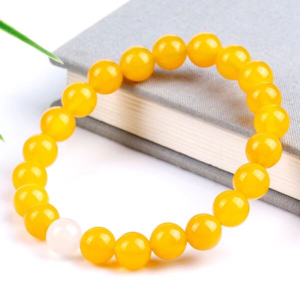 Natural yellow agate bracelet - Amulet for wealth and prosperity - Image 6