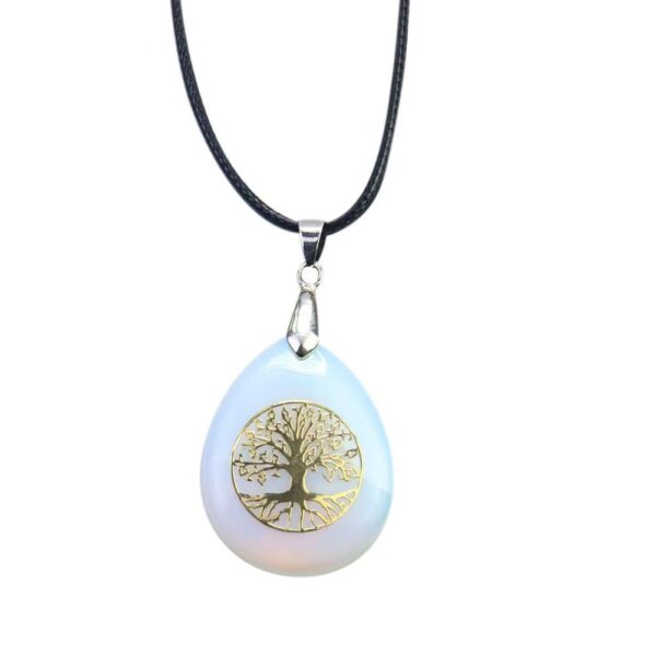 Opal amethyst Tree of Life symbol necklace Pendant - prosperous career | wealth | peace and health | prosperous family | growth wisdom | prosperous study - Image 8