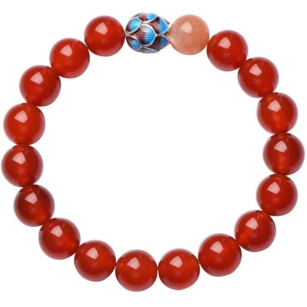 Natural red agate bracelet - Spiritual companion of good luck and happiness - Image 5