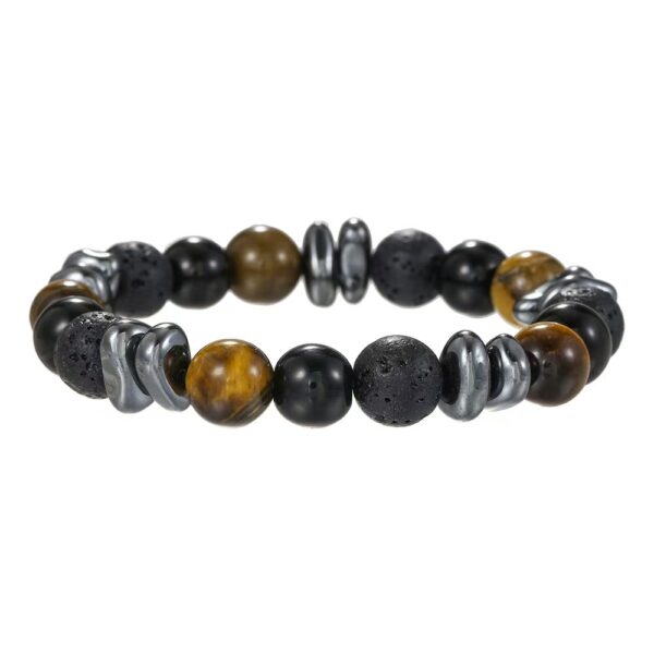 Natural irregular black gallstone bracelet bracelet - help fortune, purify the mind, health, peace and good luck - Image 7