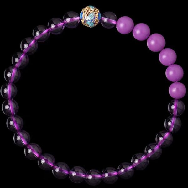 Natural amethyst Bracelet - Energy guardian to enhance intuition and emotional balance - Image 6