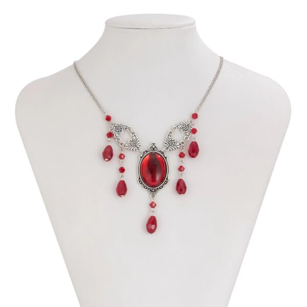 Natural ruby tassel Pendant Dripping Blood Necklace - a happy guardian that boosts confidence and balances energy - Image 3