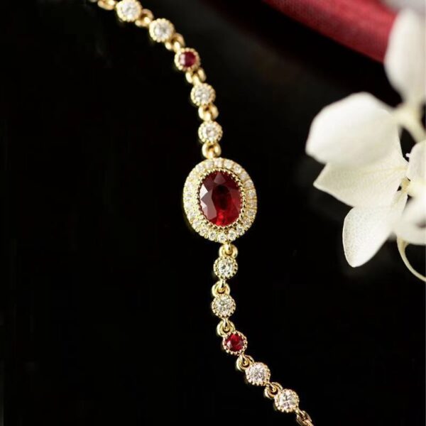 Natural ruby Bracelet Bracelet - a happy guardian that boosts energy and confidence - Image 2