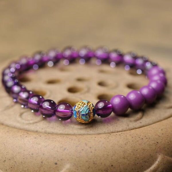 Natural amethyst Bracelet - Energy guardian to enhance intuition and emotional balance - Image 3