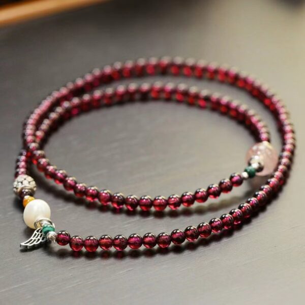 Natural garnet Bracelet - the perfect companion for purifying the mind and balancing energy - Image 3