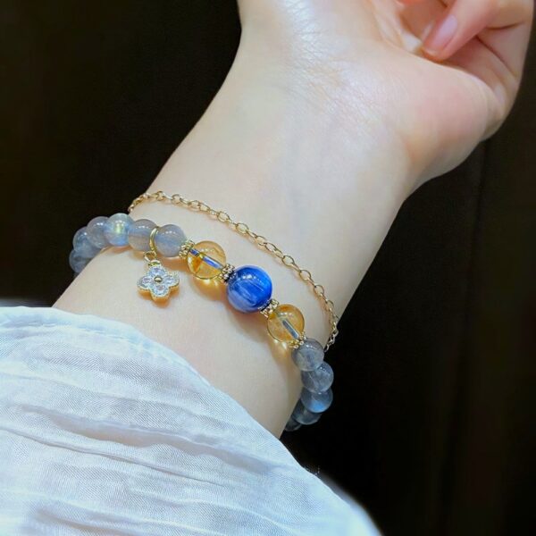 Natural moonstone bracelet bracelet - Love guardian stone, Wang love and marriage happiness - Image 5