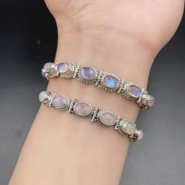 Natural Moonstone Bracelet Bracelet - a guardian gem that enhances memory and energy balance - Image 6