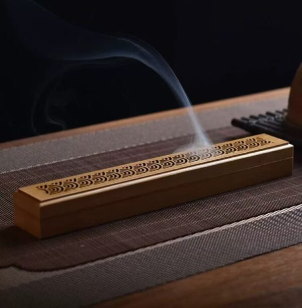 Handmade wooden incense burner base - Purify the environment and help your business succeed - Image 5