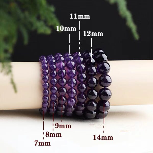 Natural Amethyst Bracelet - a spiritual gem for growing wisdom and improving your studies - Image 4