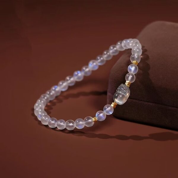 Natural Pixiu moonstone bracelet bracelet - the spiritual gem of academic success and success - Image 2