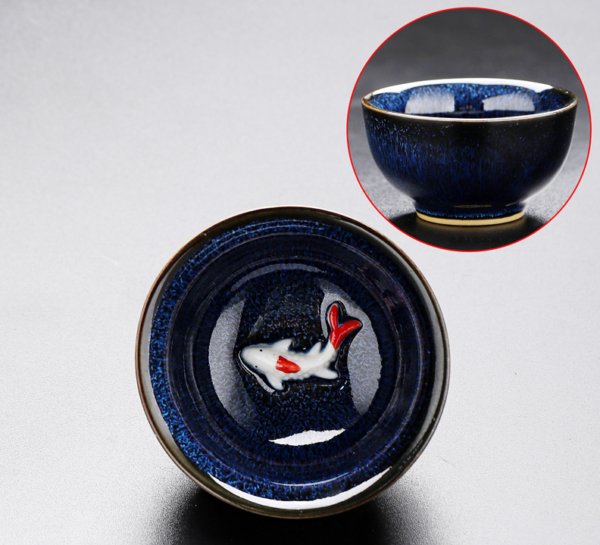 Small fish JIAN ZHAN Master cup - a spiritual tea vessel for meditation and energy balance - Image 4