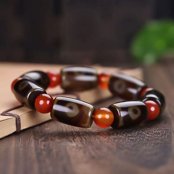 Natural agate beads bracelet - spiritual amulet for wealth and happiness - Image 6