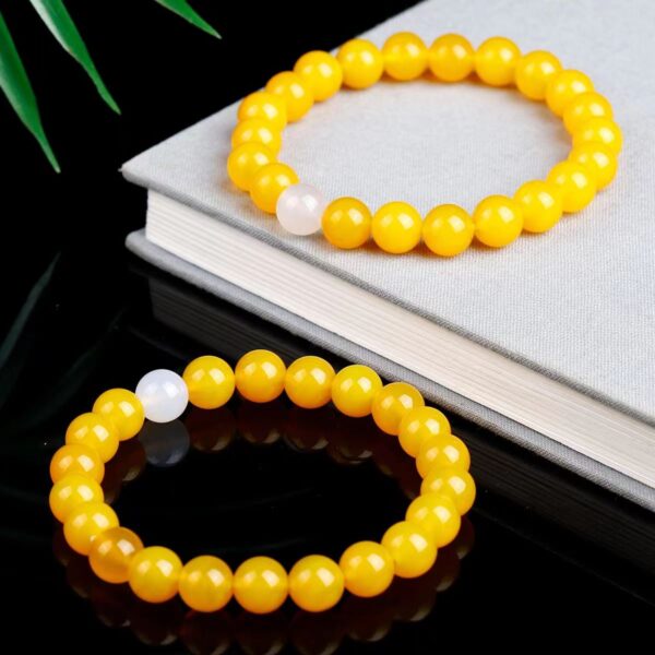 Natural yellow agate bracelet - Amulet for wealth and prosperity - Image 5