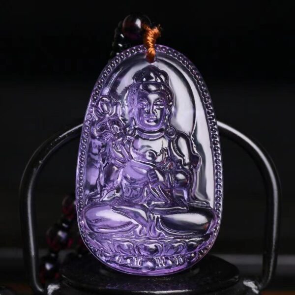 Amethyst Peace Amulet Pendant - An energy guardian of love and wisdom - Image 6