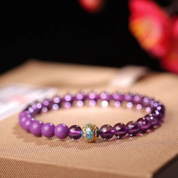 Natural amethyst Bracelet - Energy guardian to enhance intuition and emotional balance - Image 5